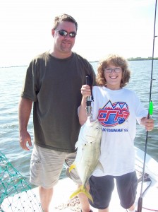picture of first catch in Tampa while fishing