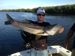 Nice December snook Tampa Fishing Charter